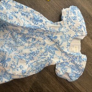 Blue and White Floral Dress like new